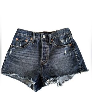 Levi’s Women’s 501 Button Fly Cotton High-Rise Denim Shorts - 25 - NWOT